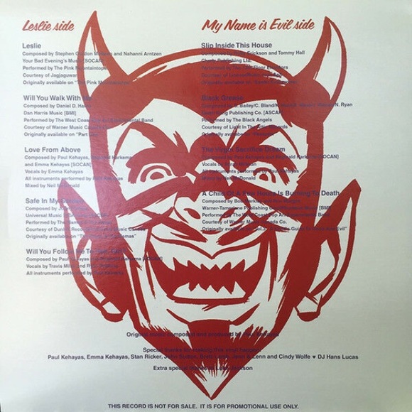 “Leslie, My Name is Evil” Promo Vinyl Soundtrack - Picture 2 of 2
